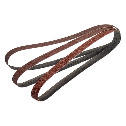 WOLFCRAFT Schleifband, Körnung: k40/k80/k120, Baumwolle/Korund, rot