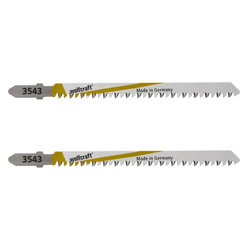 WOLFCRAFT Stichsägeblatt, Länge: 116 mm, Kohlenstoffstahl (HCS) - silberfarben