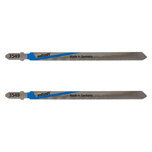 WOLFCRAFT Stichsägeblatt, Länge: 107 mm, Schnellarbeitsstahl (HSS) - silberfarben