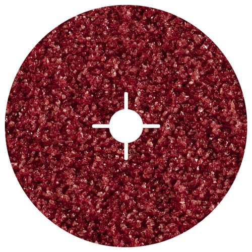 WOLFCRAFT Fiberschleifscheiben, Ø 125 mm, 5 Stück - rot