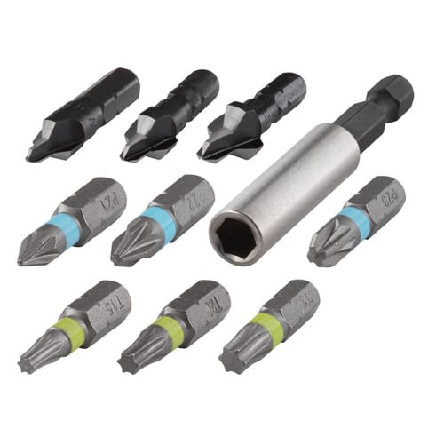 WOLFCRAFT Bit-Set »2542000«, Sechskant - silberfarben