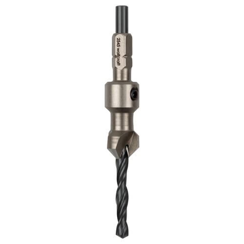WOLFCRAFT Vorbohrer, 1/4"-Sechskant, Ø 4,5 – 12 mm - schwarz
