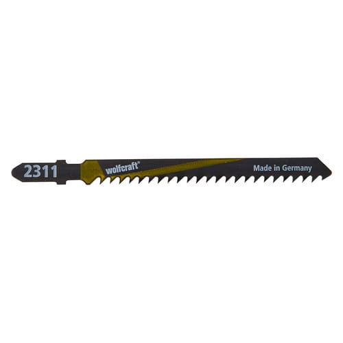 WOLFCRAFT Stichsägeblatt, Länge: 100 mm, Kohlenstoffstahl (HCS) - schwarz