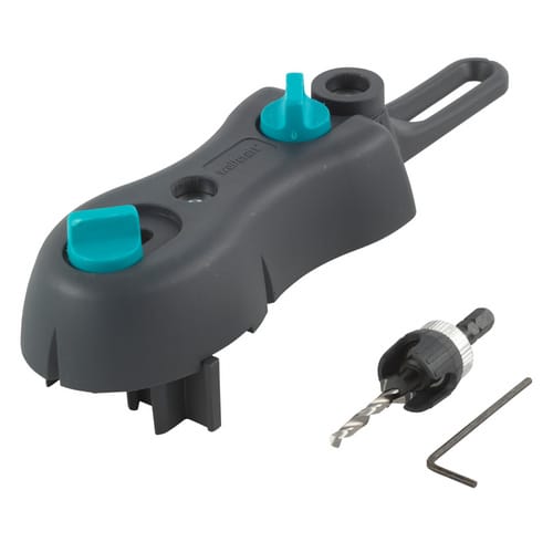 WOLFCRAFT Bohrhilfe, Kunststoff - grau