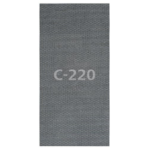 WOLFCRAFT Gitterleinen, Körnung: k220, Silizium-Carbid/Industrievelours, schwarz