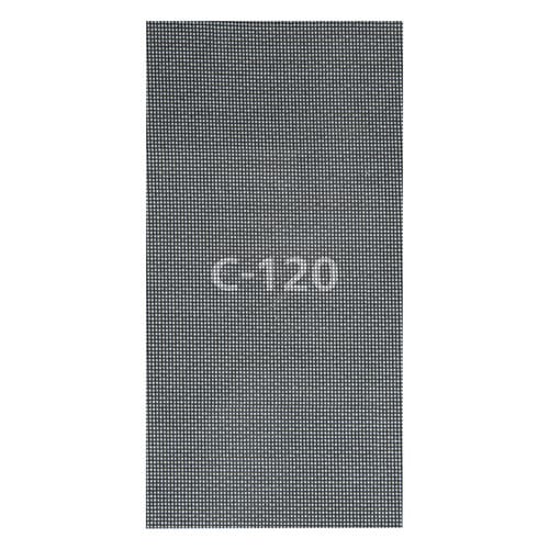 WOLFCRAFT Gitterleinen, Körnung: k120, Silizium-Carbid/Industrievelours, schwarz