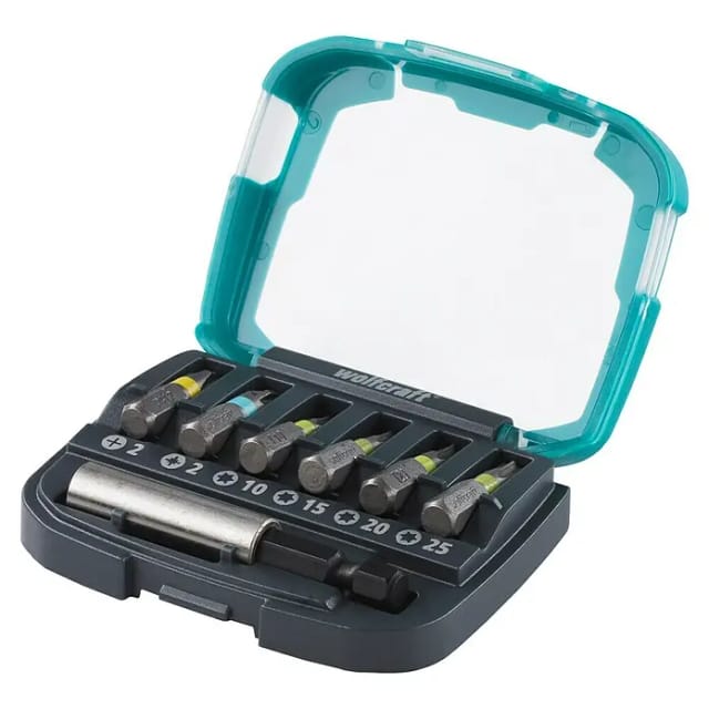 WOLFCRAFT Bit-Set »2979000«, Sechskant - bunt