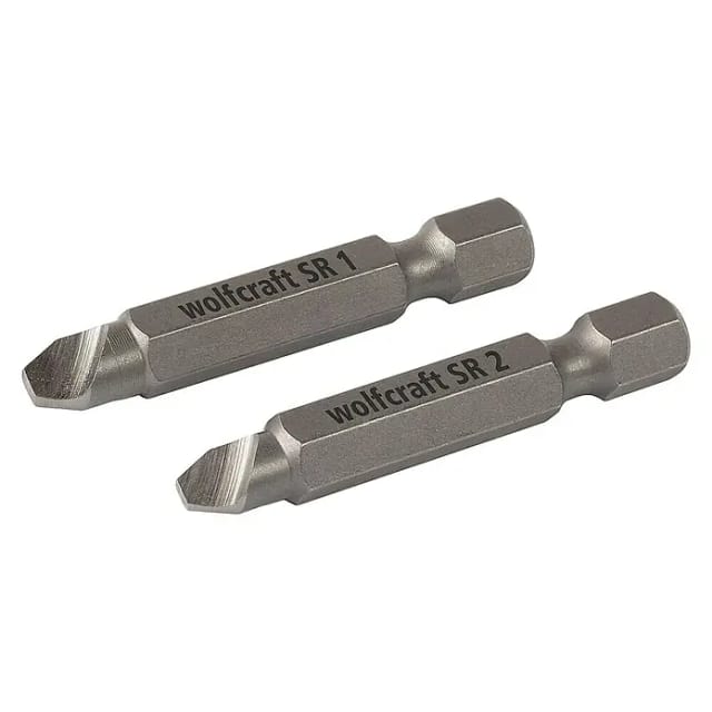 WOLFCRAFT Schraubenausdreher-Satz, Ø 9 mm, 2 - grau