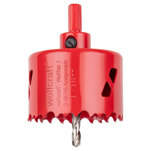 WOLFCRAFT Lochsäge, Ø: 68 mm, Bimetall - rot