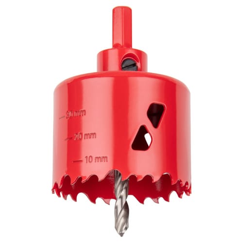 WOLFCRAFT Lochsäge, Ø: 60 mm, Bimetall - rot