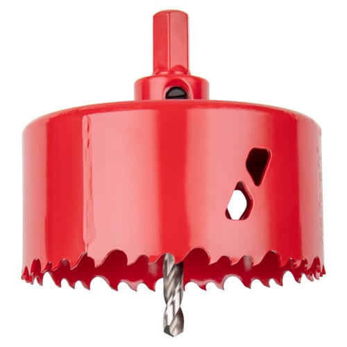 WOLFCRAFT Lochsäge, Ø: 92 mm, Bimetall - rot