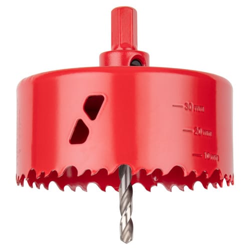 WOLFCRAFT Lochsäge, Ø: 100 mm, Bimetall - rot
