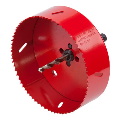 WOLFCRAFT Lochsäge, Ø: 127 mm, Bimetall - rot