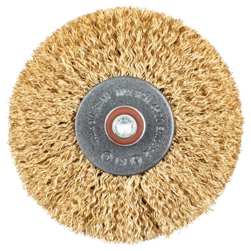 WOLFCRAFT Holz-Struktur-Bürste, Ø 80 mm - braun
