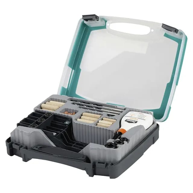 WOLFCRAFT Dübelbox, 4645000, Kunststoff | Holz | Metall, 1 Set - bunt