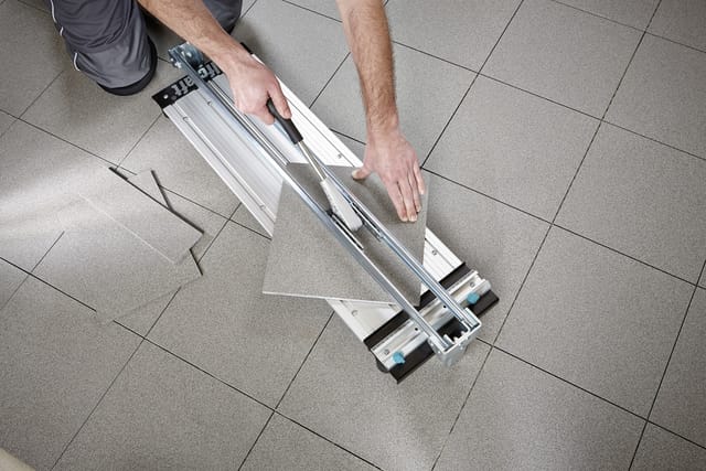 WOLFCRAFT Fliesenschneider »TC710PM«, silberfarben, Metall