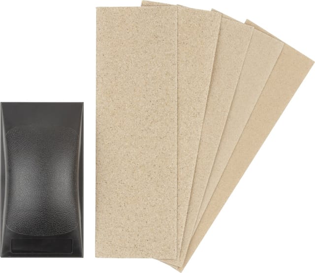 WOLFCRAFT Handschleifer-Set Kunststoff 51-tlg. - schwarz