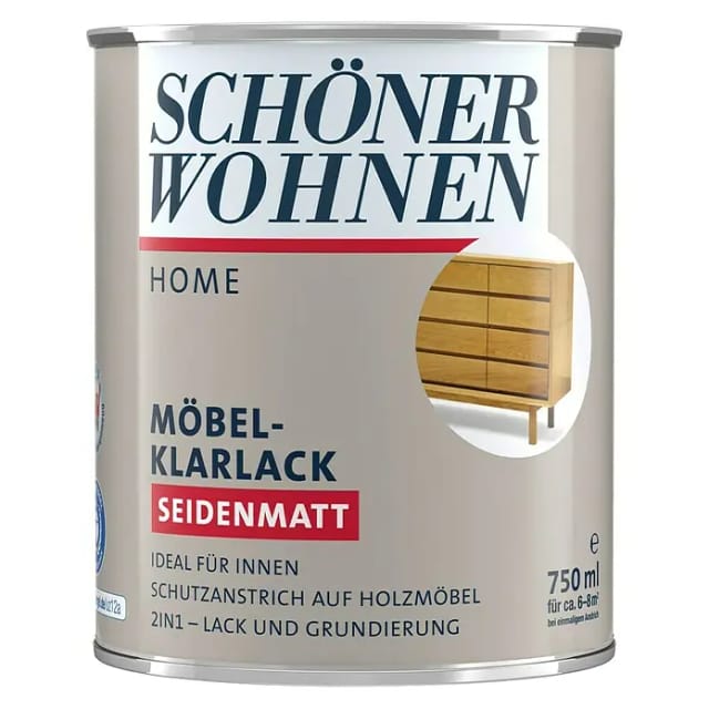 SCHÖNER WOHNEN FARBE Klarlack, seidenmatt - transparent
