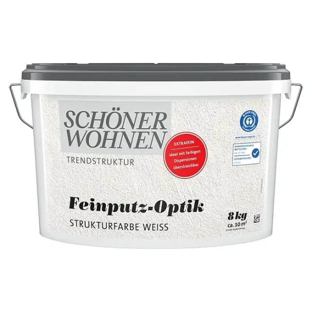 SCHÖNER WOHNEN FARBE Strukturfarbe »Trendstruktur«, in Putz-Optik, weiß - weiss