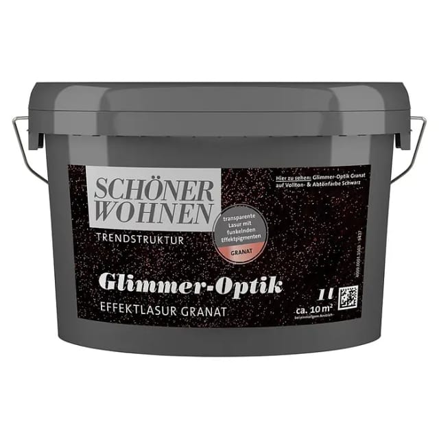 SCHÖNER WOHNEN FARBE Effektlasur »Trendstruktur«, in Glimmer-Optik, granat, 1 l - rot