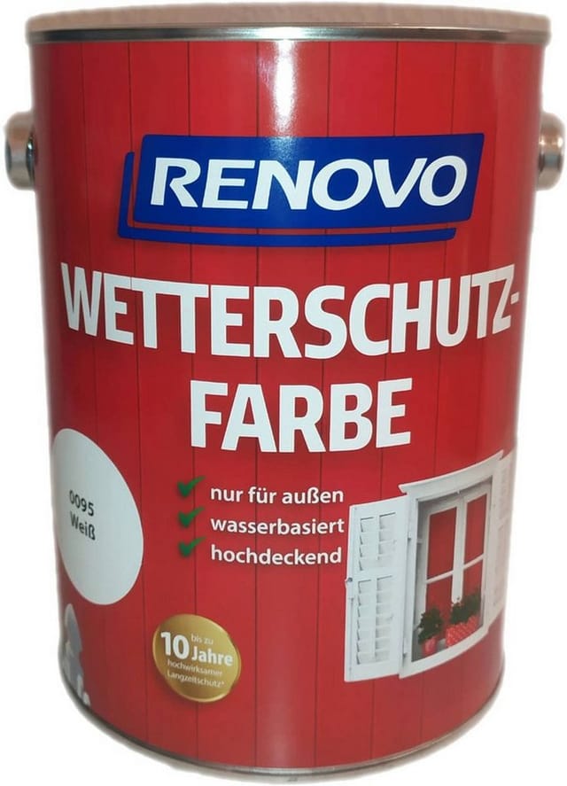 RENOVO Wetterschutzfarbe - weiss