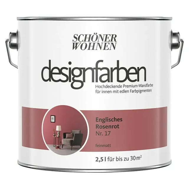 SCHÖNER WOHNEN FARBE Dispersionsfarbe, matt - rot