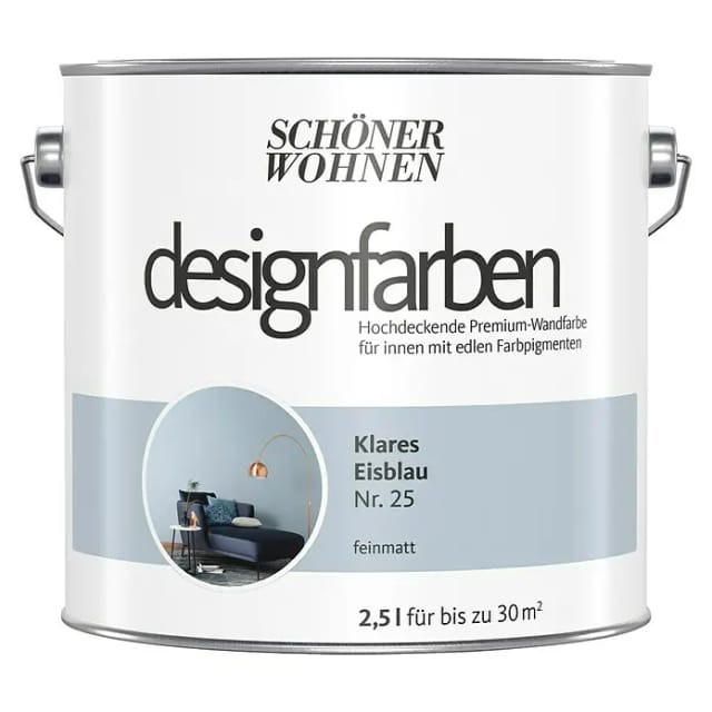 SCHÖNER WOHNEN FARBE Dispersionsfarbe, matt - blau