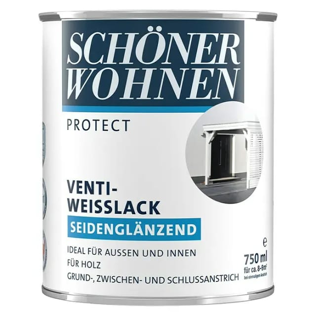 SCHÖNER WOHNEN FARBE Fensterlack, weiß , seidenglänzend - weiss
