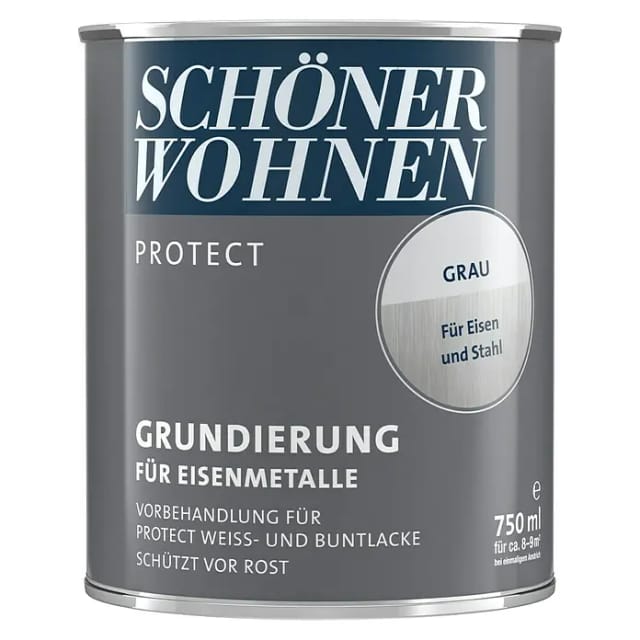 SCHÖNER WOHNEN FARBE Rostschutzgrund, grau , matt