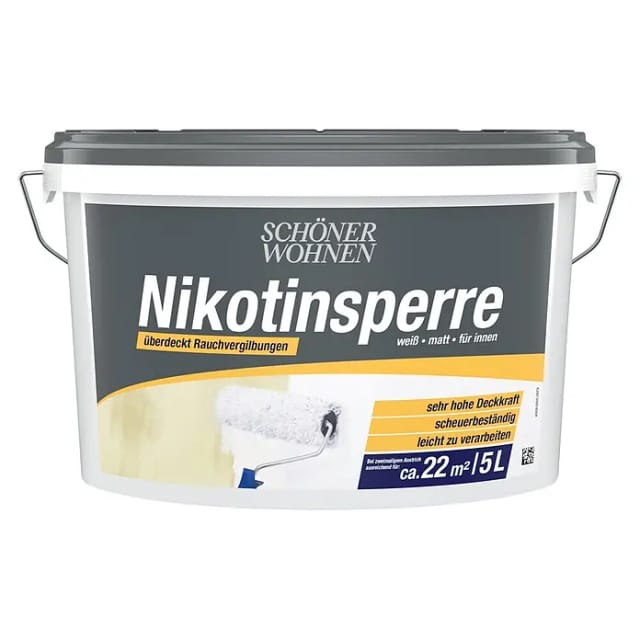 SCHÖNER WOHNEN FARBE Grundierfarbe »Nikotinsperre«, weiß, 5 l - weiss