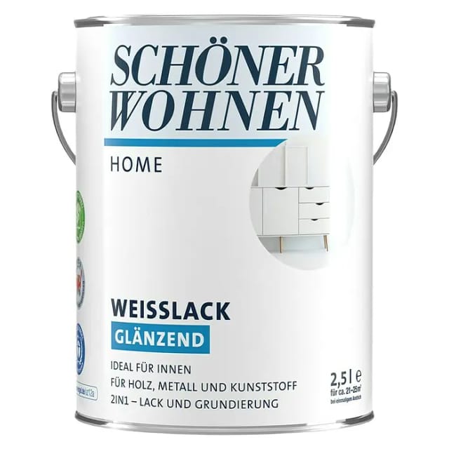 SCHÖNER WOHNEN FARBE Weißlack »DurAcryl glänzend«, glänzend - weiss