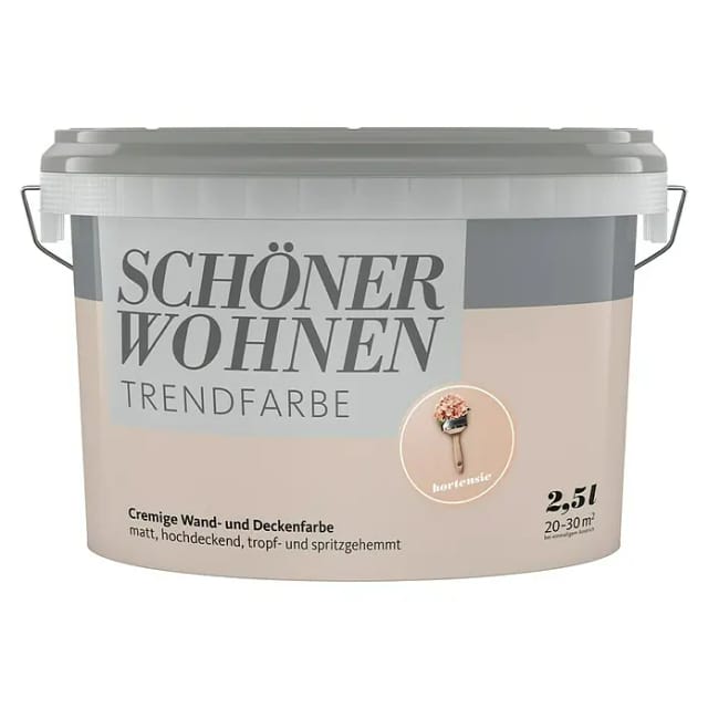 SCHÖNER WOHNEN FARBE Dispersionsfarbe »Trendfarbe«, Hortensie, matt - rosa
