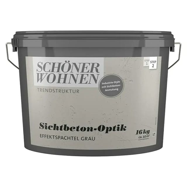 SCHÖNER WOHNEN FARBE Spachtelmasse »Trendstruktur«, in Sichtbeton-Optik, grau