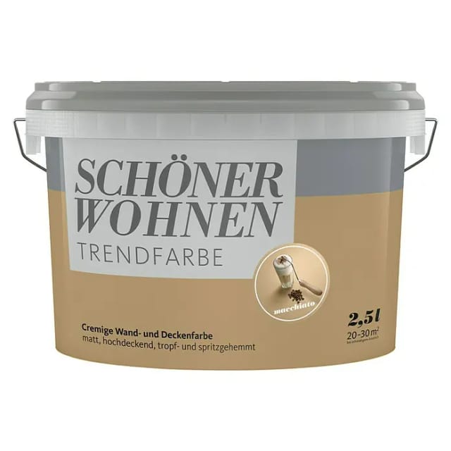 SCHÖNER WOHNEN FARBE Dispersionsfarbe »Trendfarbe«, Macchiato, matt - braun