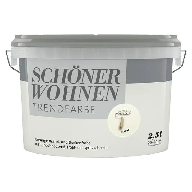 SCHÖNER WOHNEN FARBE Dispersionsfarbe »Trendfarbe«, Wool, matt - weiss