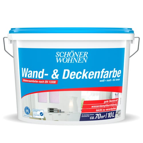 SCHÖNER WOHNEN FARBE Wand- und Deckenfarbe »Wand- & Deckenfarbe«, Weiß, matt - weiss