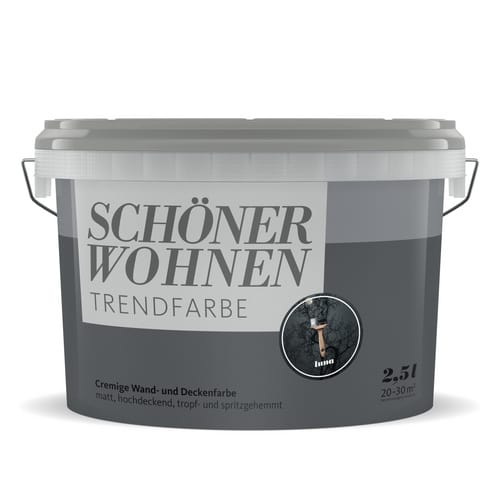SCHÖNER WOHNEN FARBE Dispersionsfarbe »Trendfarbe«, Luna, matt - grau