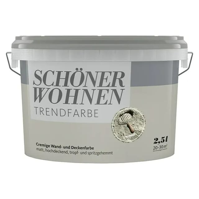 SCHÖNER WOHNEN FARBE Dispersionsfarbe »Trendfarbe«, Moon, matt - grau