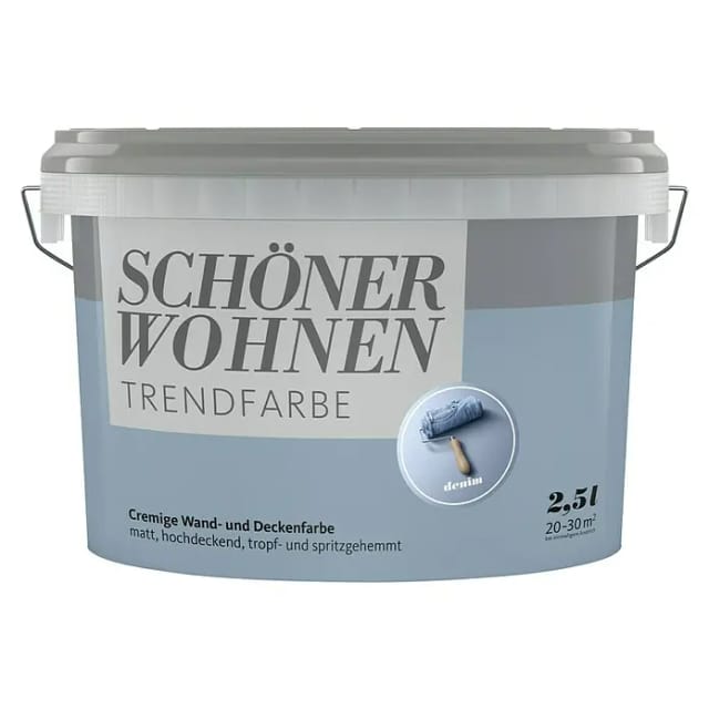 SCHÖNER WOHNEN FARBE Innenfarbe »Trendfarbe«, Denim, matt - blau