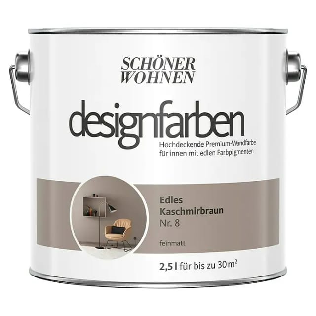 SCHÖNER WOHNEN FARBE Dispersionsfarbe, matt - braun