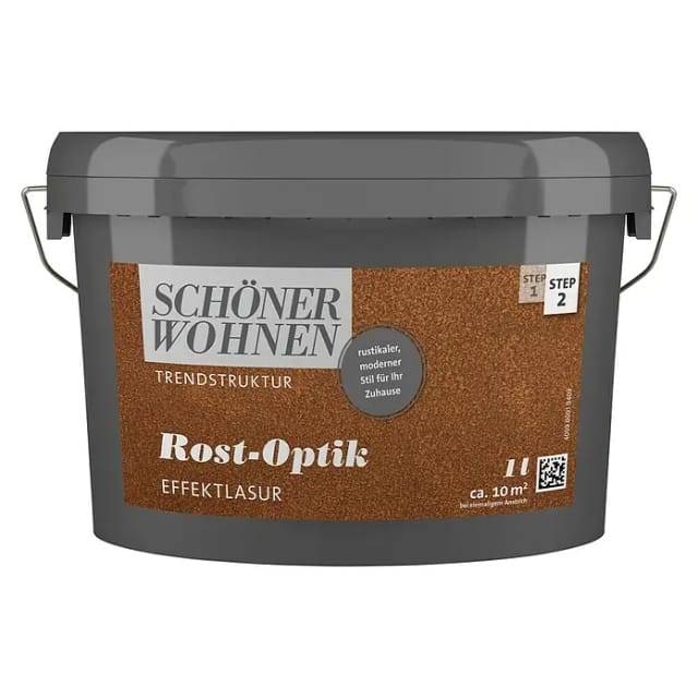 SCHÖNER WOHNEN FARBE Effektlasur »Trendstruktur«, rostfarben, Rost-Optik - rot