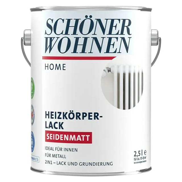 SCHÖNER WOHNEN FARBE Heizkörperlack, weiß , seidenmatt - weiss