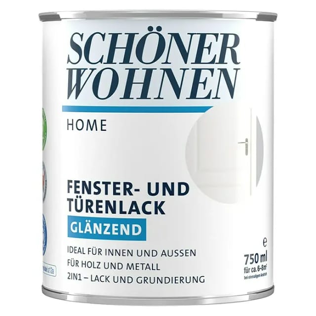 SCHÖNER WOHNEN FARBE Tür- und Fensterlack, weiß , glänzend - weiss