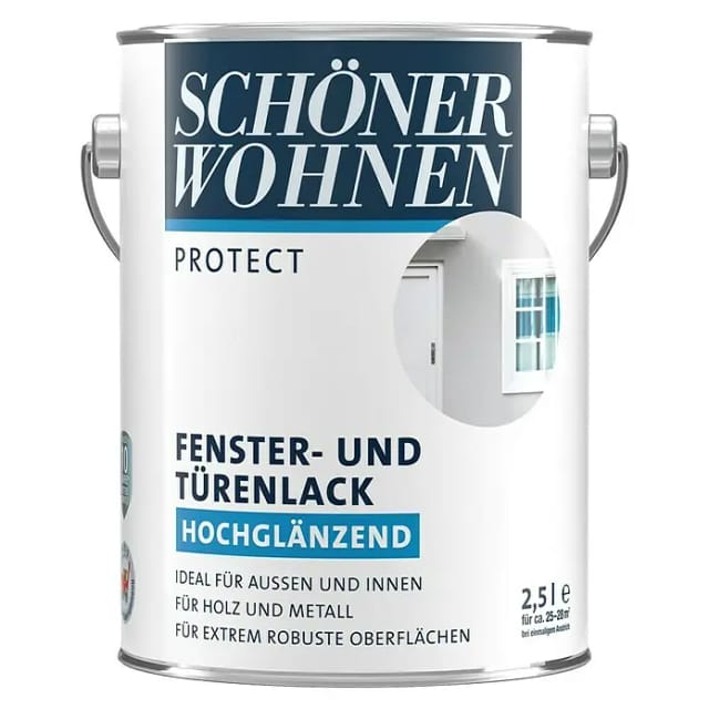 SCHÖNER WOHNEN FARBE Fenster- und Türlack, reinweiß , hochglänzend - weiss