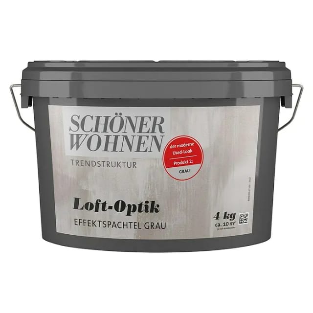 SCHÖNER WOHNEN FARBE Effektspachtel »Trendstruktur«, in Loft-Optik, grau