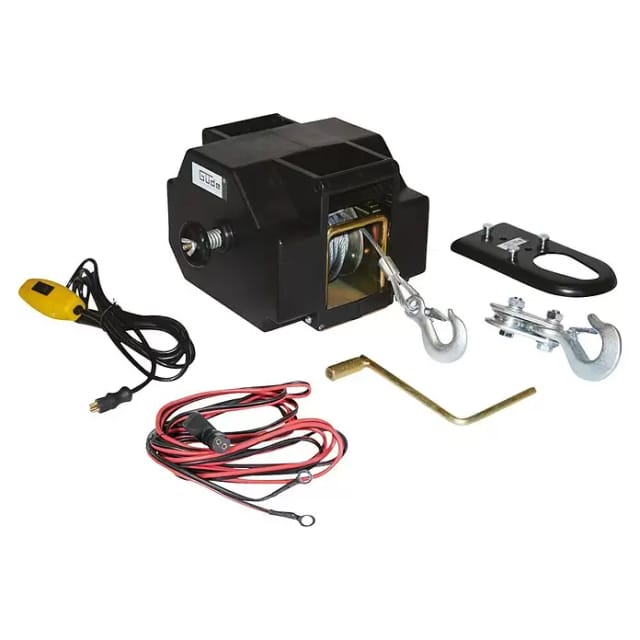 GÜDE Seilwinde »1800/12 VOLT«, 12 V, 3600 kg, 9 m - schwarz