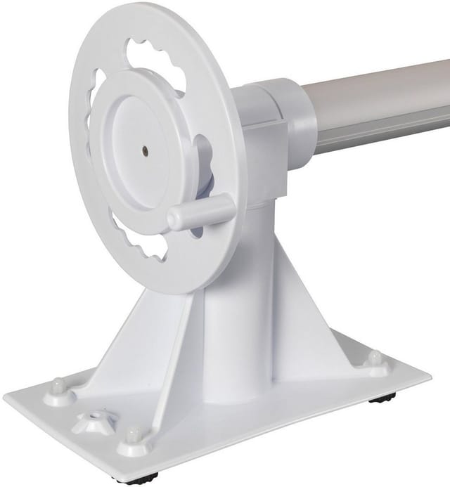 MYPOOL Solarplanenaufroller, für Planen bis 4,20m Breite, Länge: 25 cm - weiss
