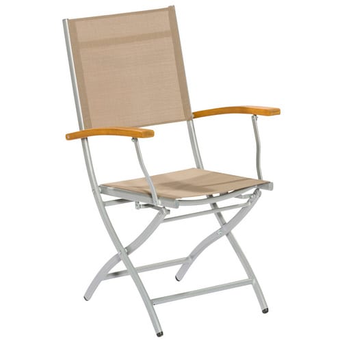 MERXX Klappsessel »Naxos«, Metall/Holz/Textil, BxHxT: 57 x 92 x 60 cm - grau