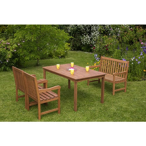 MERXX Bank »Santos«, Holz, 2-Sitzer, BxHxT: 108 x 89 x 58 cm - braun