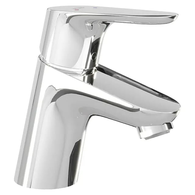 HANSGROHE Waschtischarmatur »Focus«, Messing, verchromt, ⅜" und 1 1/4", inkl. Ablaufgarnitur - silberfarben